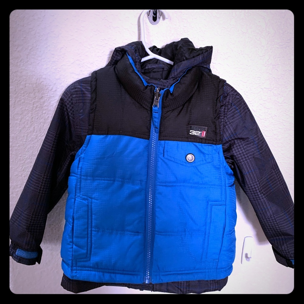 32 degrees boys jacket with removable vest